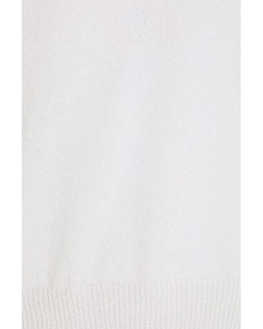 Autumn Cashmere White Weste aus einer kaschmirmischung mit metallic-effekt