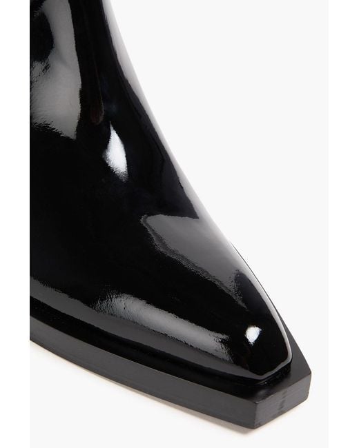 Zimmermann Black Patent-Leather Ankle Boots