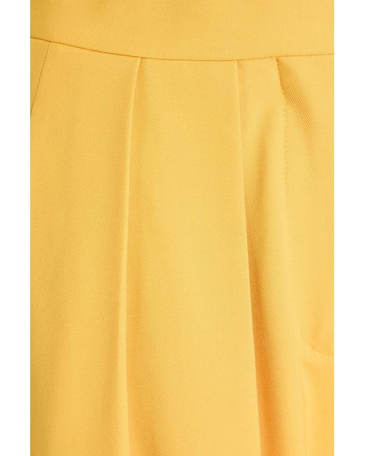 Stella McCartney Yellow Twill Straight-leg Pants