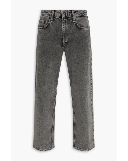 Rag & Bone Gray Rb 4 Straight Faded Denim Jeans for men