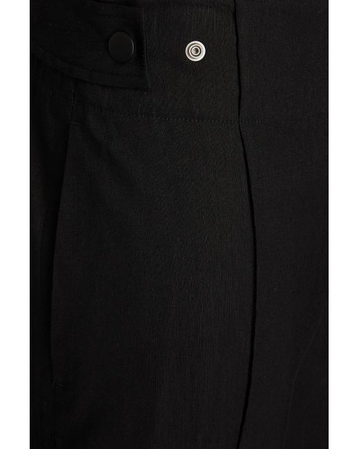 Vince Black Linen-blend Cargo Pants