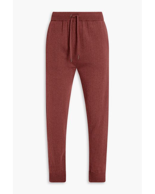 Derek Rose Red Finley Cashmere Sweatpants for men