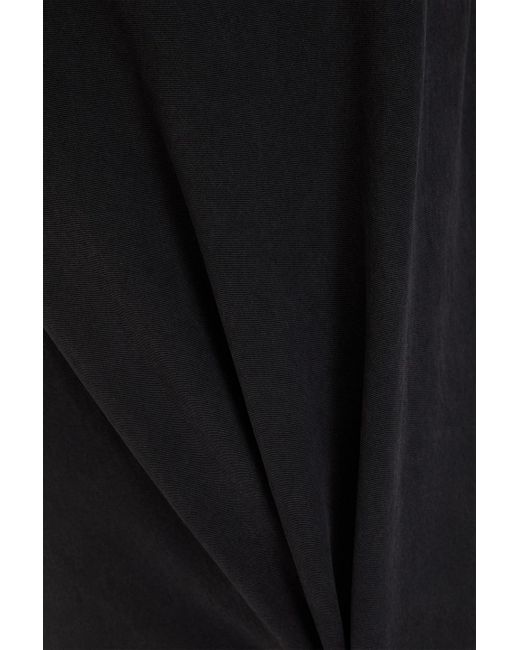 Alex Mill Black Alexis Washed Lyocell Midi Slip Dress