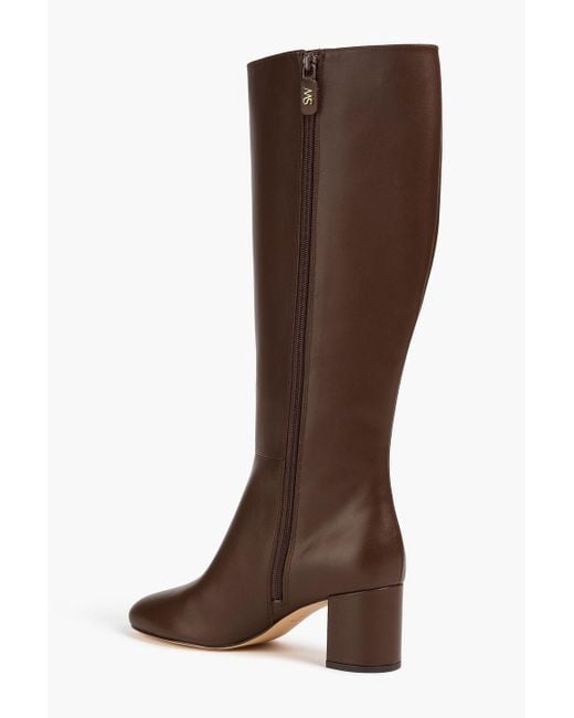 Stuart Weitzman Brown Celina 60 Leather Knee Boots