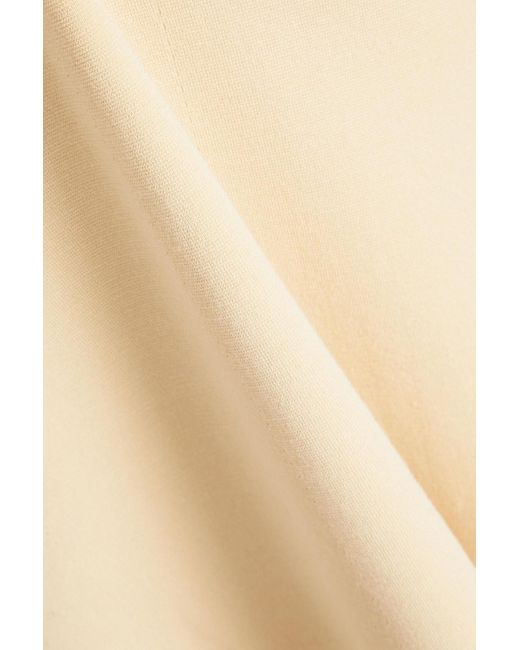 Joseph Natural Silk-blend Cady Turtleneck Midi Dress