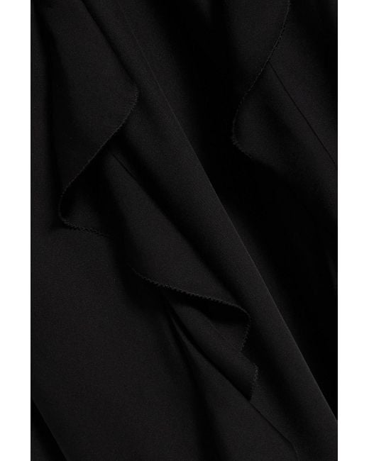 Nicholas Black Kamila robe aus satin aus einer seidenmischung mit rüschen