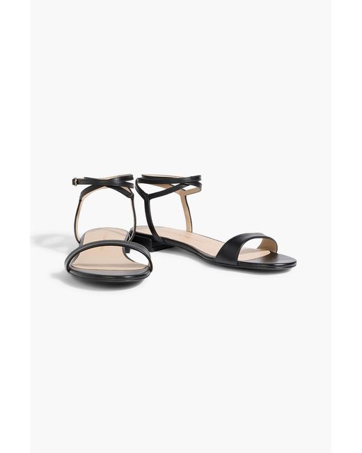 Stuart Weitzman White Leather Sandals