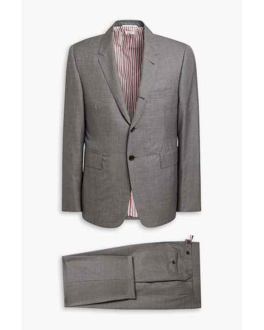 Thom Browne Anzug aus wolle in Gray für Herren