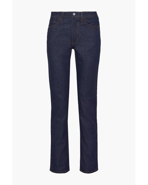 Acne Blue South High-Rise Straight-Leg Jeans