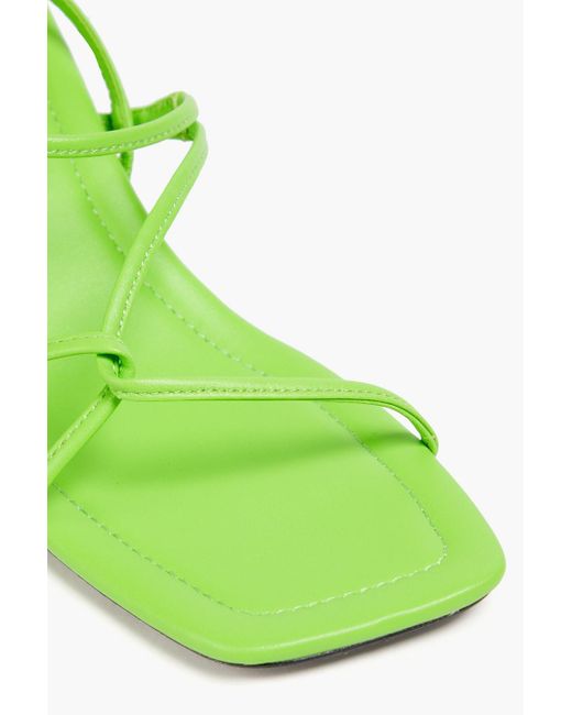 Sandro Green Leather Sandals