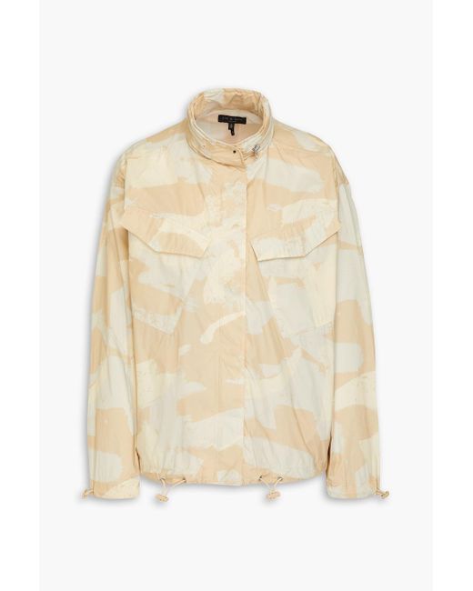 Rag & Bone Natural Darian Camouflage-print Shell Jacket