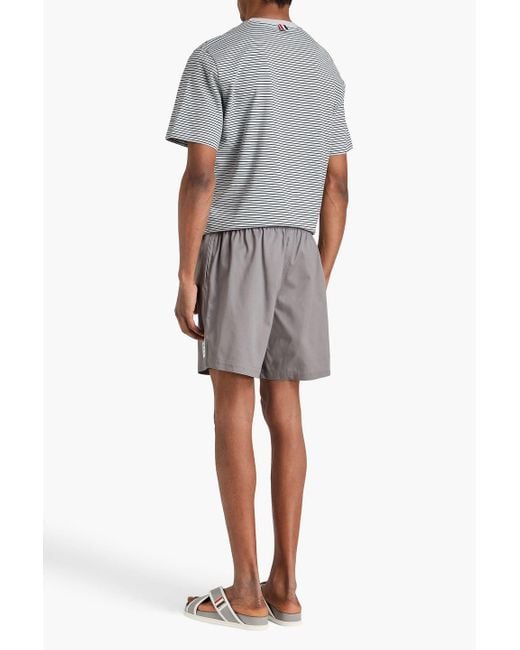 Thom Browne Shorts aus baumwoll-twill in Gray für Herren