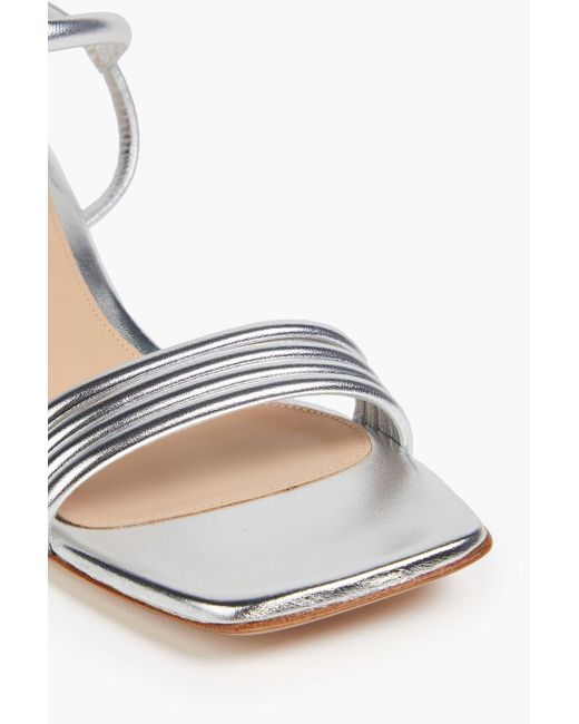 Gianvito Rossi White Lena 45 Leather Sandals