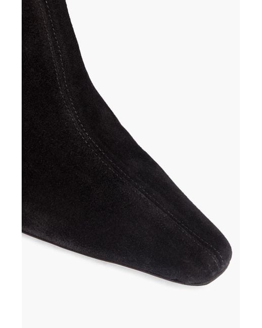 Staud Black Cami Suede Thigh Boots