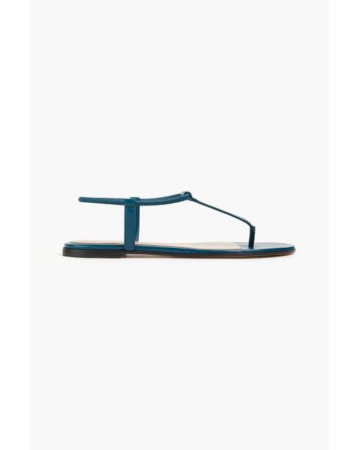 Gianvito Rossi Blue Jaey Leather Sandals