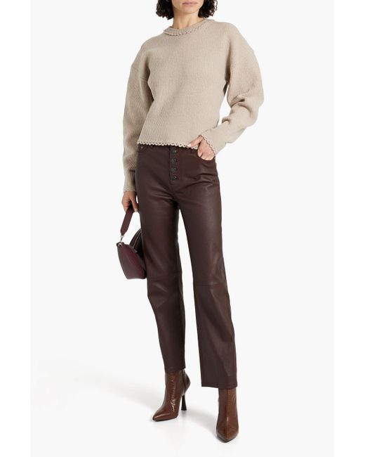 3.1 phillip lim ribbed pullover with waist tie sale