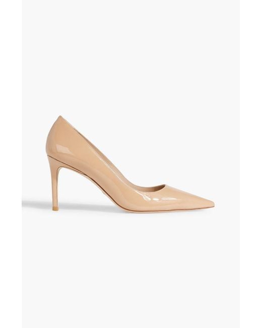 Stuart Weitzman Natural Stuart 85 pumps aus lackleder