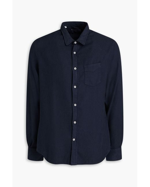 Officine Generale Lipp hemd aus baumwoll-twill in Blue für Herren