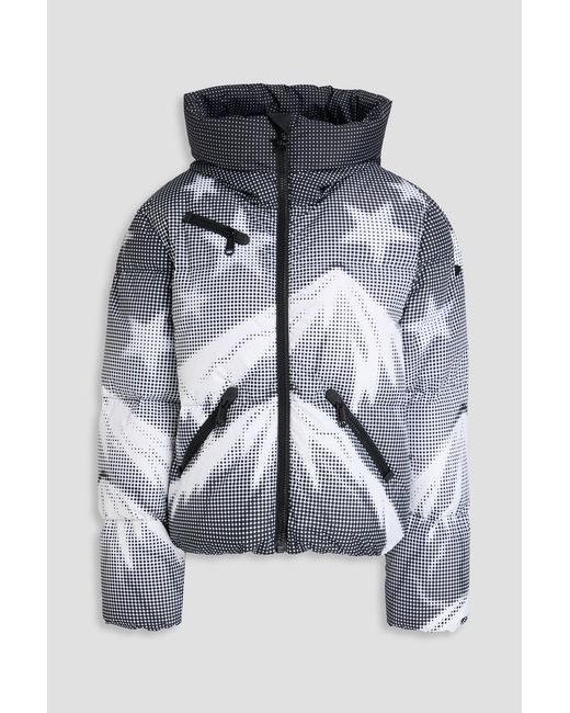 Goldbergh Blue Pammy Printed Quilted Shell Down Ski Jacket