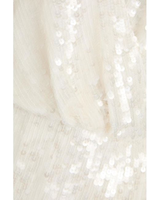 Rachel Gilbert White Maysie wickelrobe aus crêpe mit verzierung
