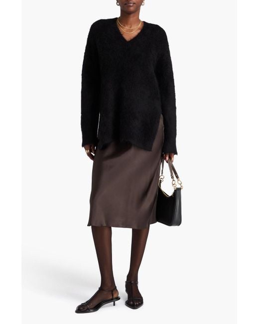 Loulou de Saison Black Goto pullover aus einer alpakamischung