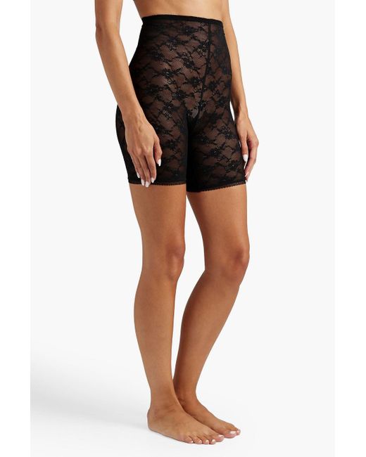 Cosabella Gray Glam Sexy Contour Lace Shorts