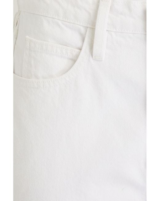 FRAME White Le High 'n' Tight High-rise Straight-leg Jeans
