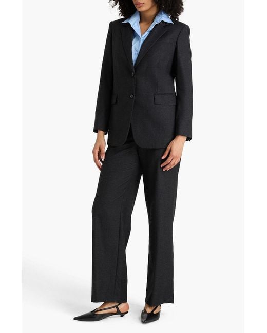 Theory Black Wool-flannel Blazer
