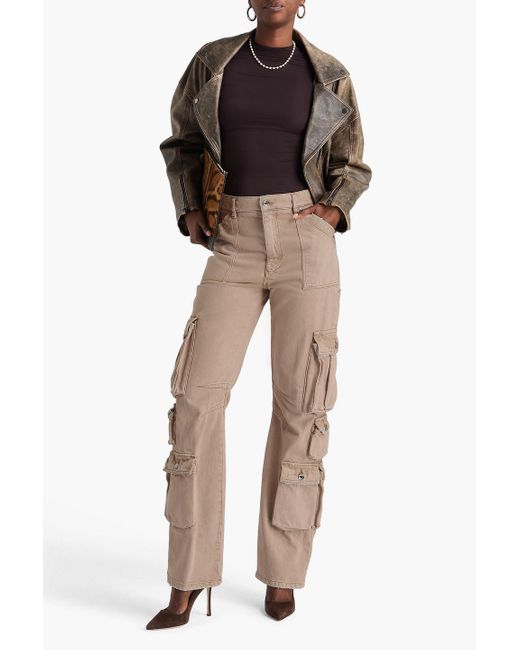 Dolce & Gabbana Natural High-Rise Cargo Jeans