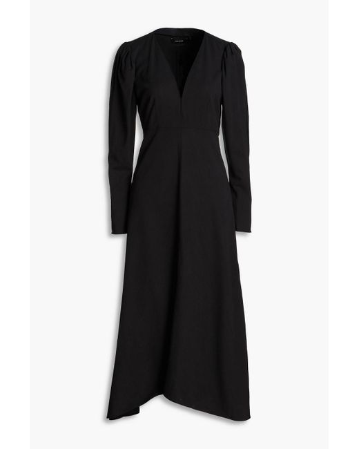 Isabel Marant Black Silabi Lyocell-blend Crepe Midi Dress