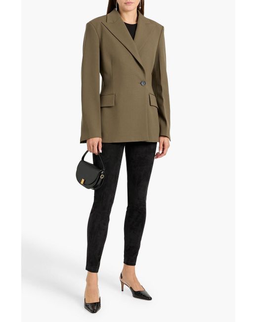 Theory Black Adbelle Suede Leggings