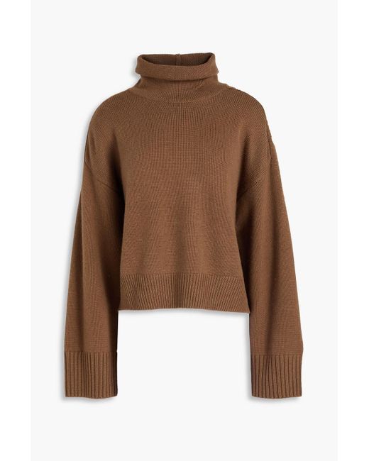 Loulou de Saison Brown Stintin Wool And Cashmere-blend Turtleneck Sweater