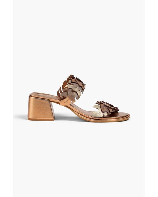 Farm Rio Metallic Monstera Sandals