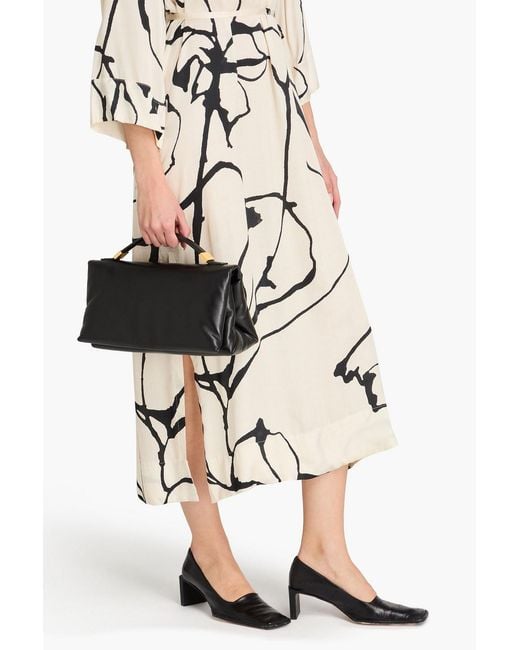 Marni Black Prisma Leather Tote