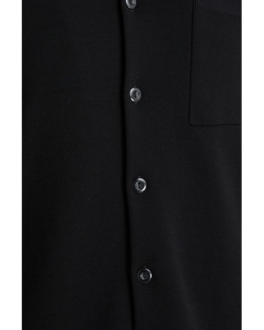Sandro Black Knitted Overshirt for men