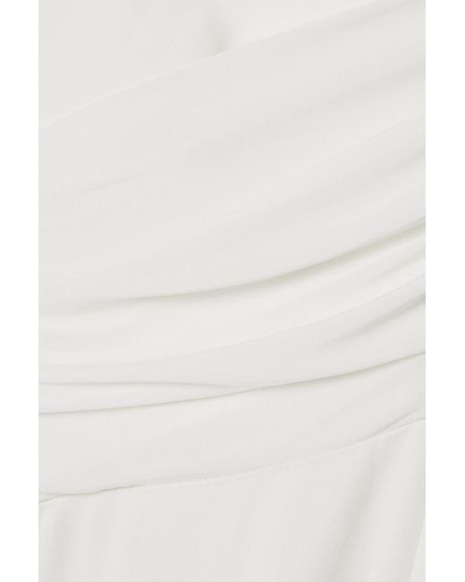 Et Ochs White Jack Cutout Ruched Cady Jumpsuit