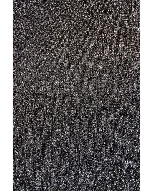 Joseph Gray Dégradé Metallic Ribbed-knit Midi Skirt