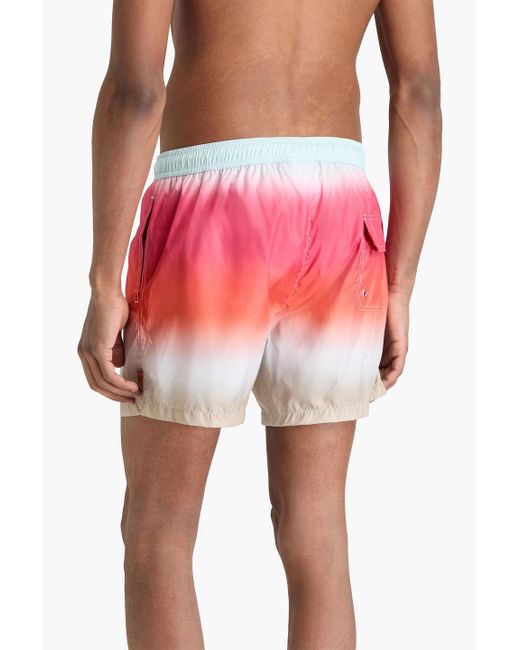 Missoni Mittellange badeshorts mit print in Pink für Herren