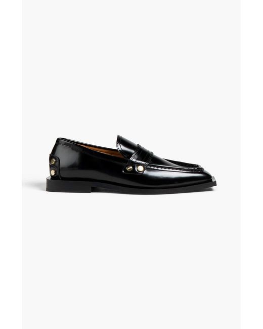 Ganni Black Embellished Loafers