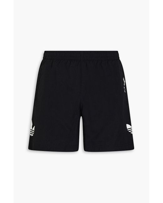 Adidas Originals Blue Short-length Printed Swim Shorts for men