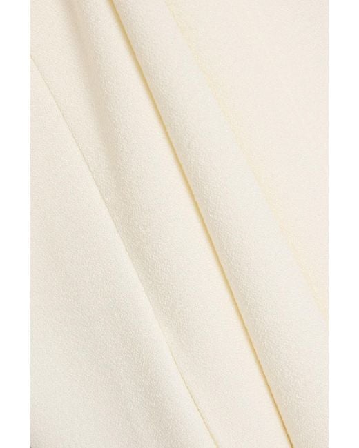 Victoria Beckham White Crepe Mini Dress