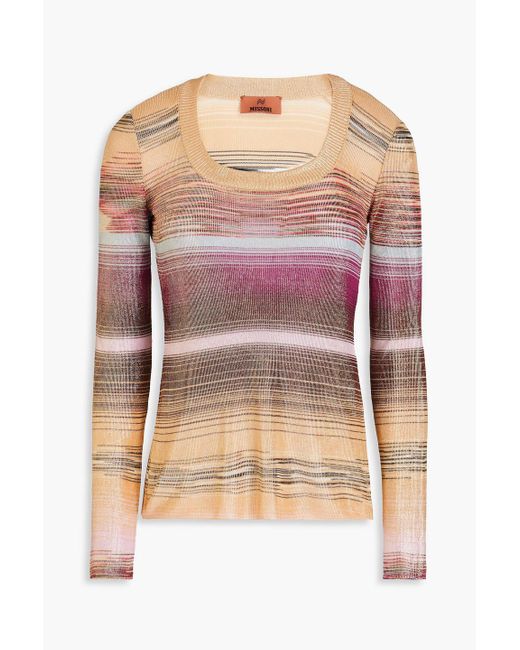 Missoni Pink Striped Knitted Top