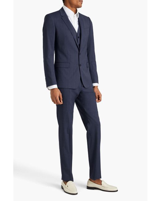 Dolce & Gabbana Blue Stretch-wool Suit for men
