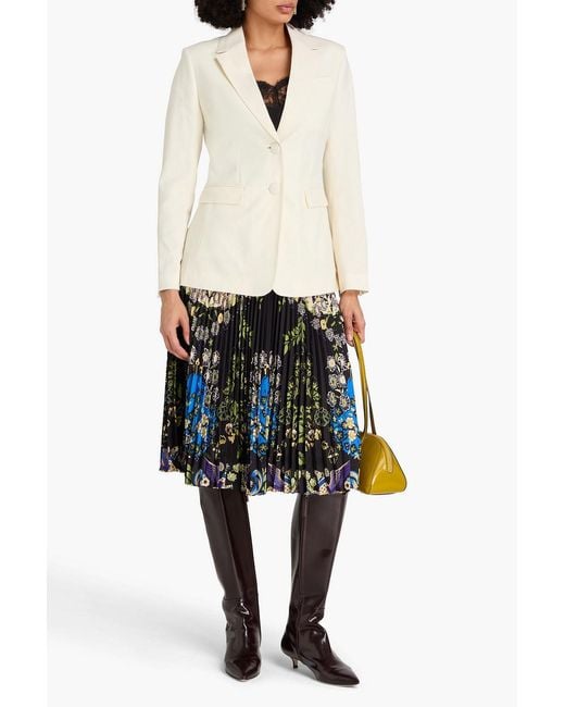 Etro Natural Wool-Blend Jacquard Blazer