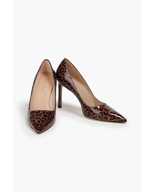 Stuart Weitzman Brown Pumps "leigh 95" mit leopardenprint