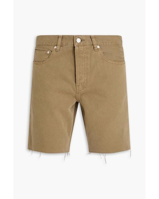 FRAME Natural Cotton-Canvas Shorts for men