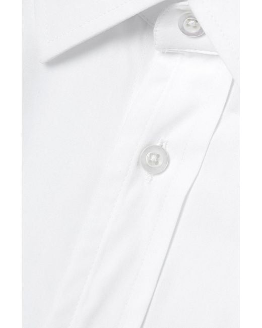 Ralph Lauren White Adrien Cotton-Poplin Shirt