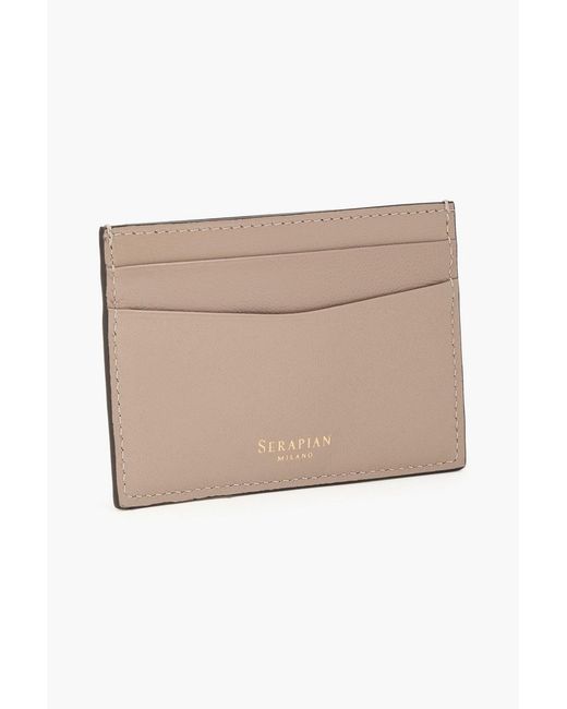Serapian Natural Woven Leather Cardholder