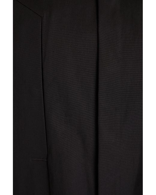 Rick Owens Black Oversized Stretch-cotton Shirt for men