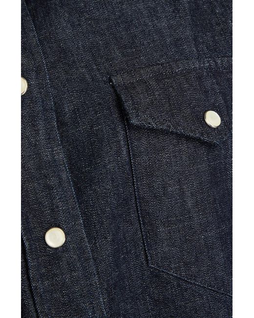 Officine Generale Blue Livia Denim Shirt